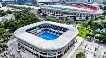                     花城金秋百花开 网球悦动迎宾来                